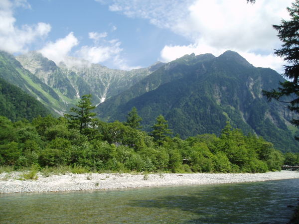 上高地、いい天気だ。