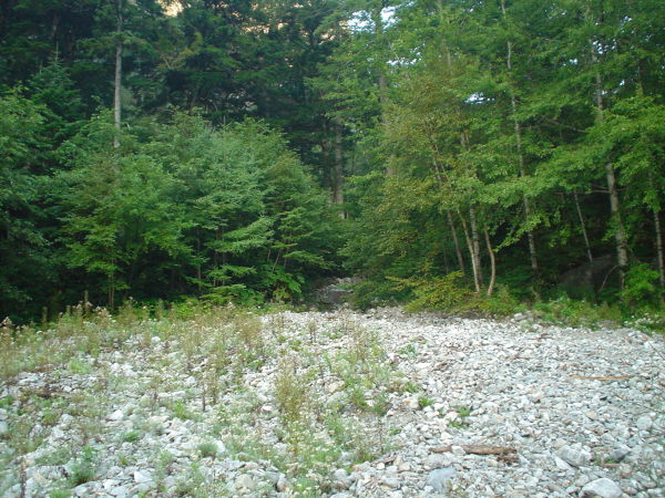 1ルンゼの押し出し。