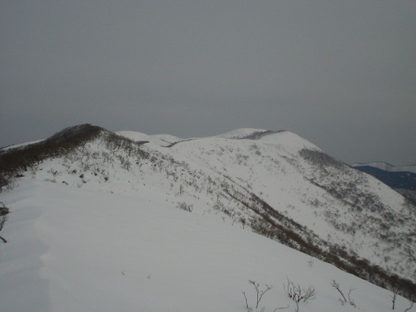 1003mピークより霊仙山への稜線。