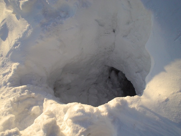雪洞。