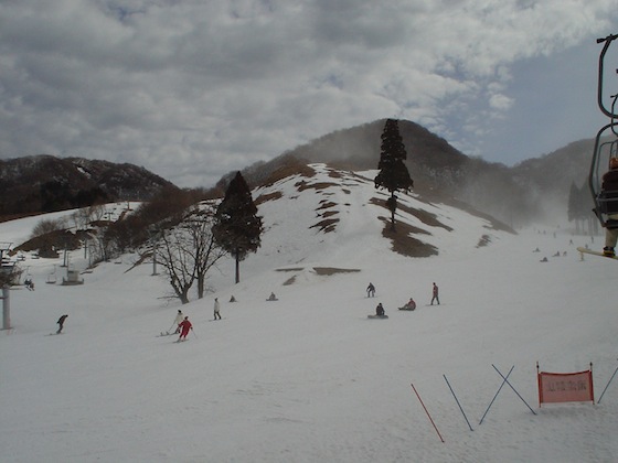 奥伊吹も随分雪が少なくなりました。