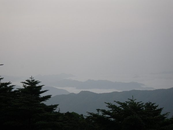 雲海、弥山山頂より吉野方面。