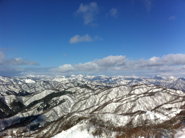 奥揖斐の山々。