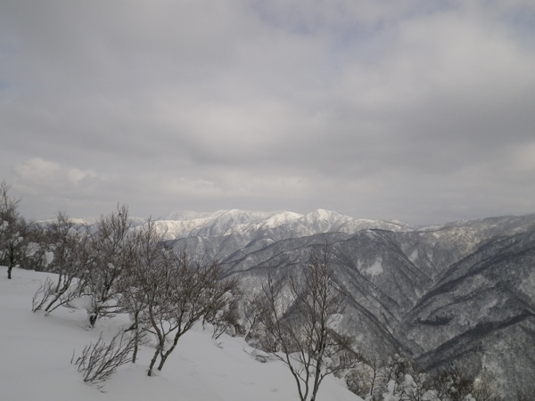 手倉山より美濃俣丸方面。